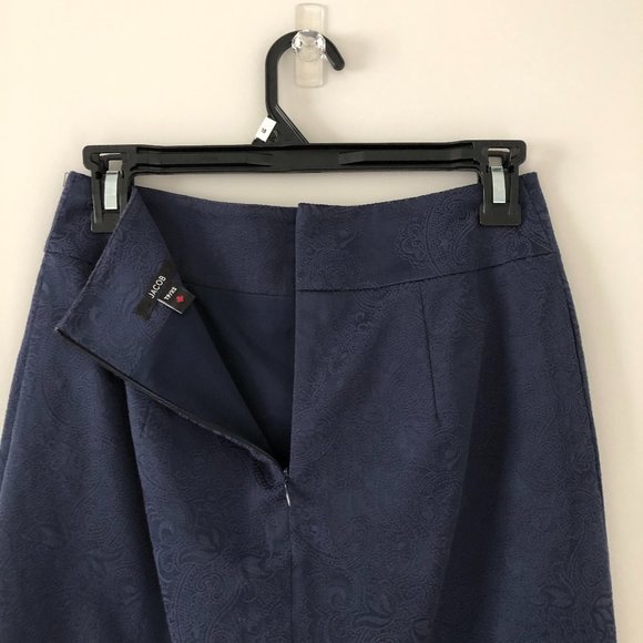 Jacob Canada A-Line Paisley Skirt XS Blue - Picture 6 of 11
